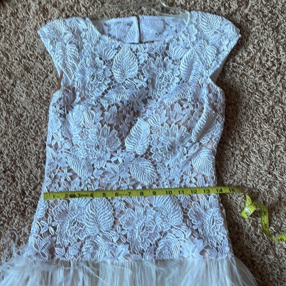 White Jovani size 2 cocktail/pageant/prom dress. - Picture 6 of 10